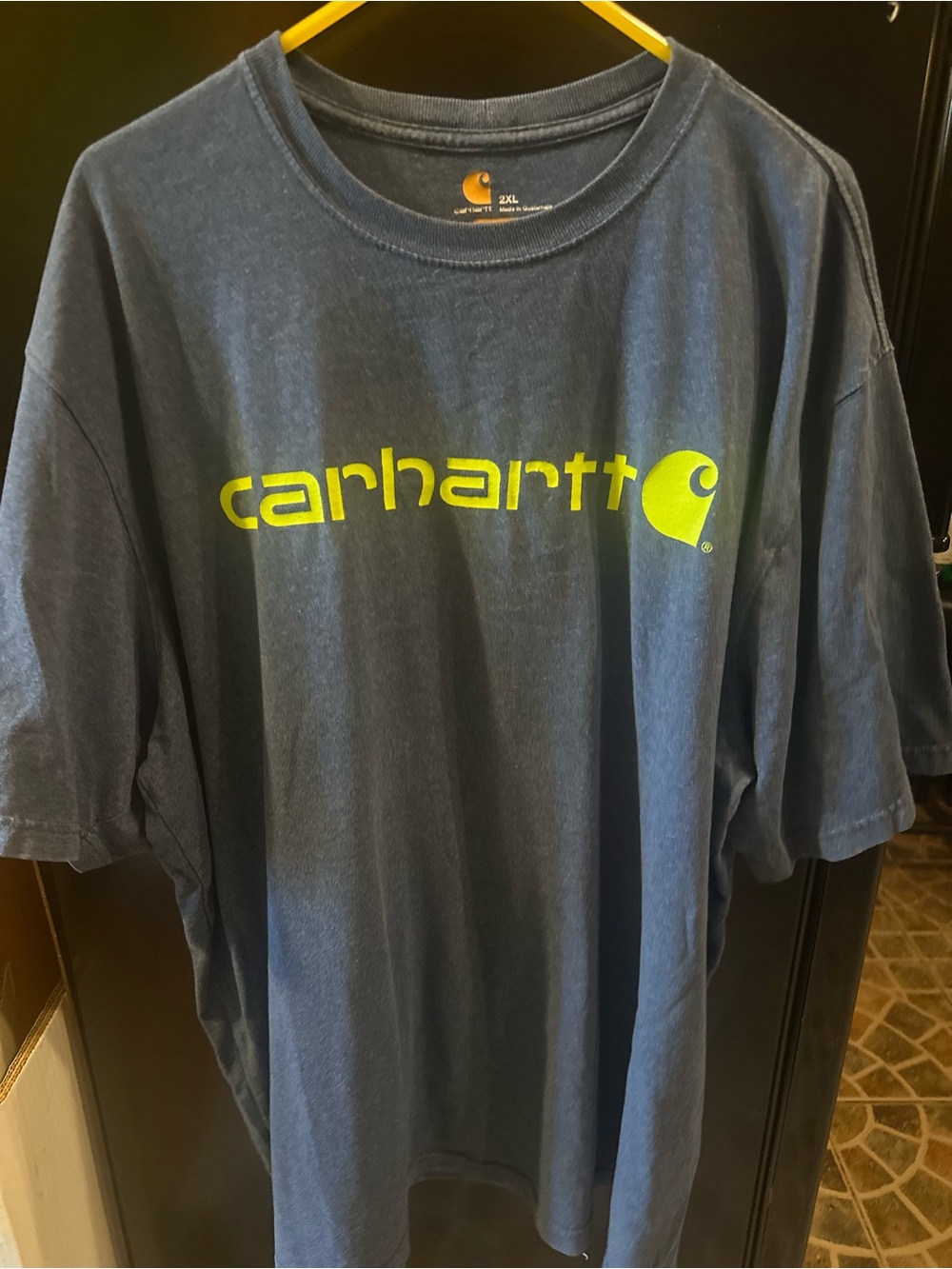 Carhartt Men’s Navy Blue Logo T-Shirt XXL.